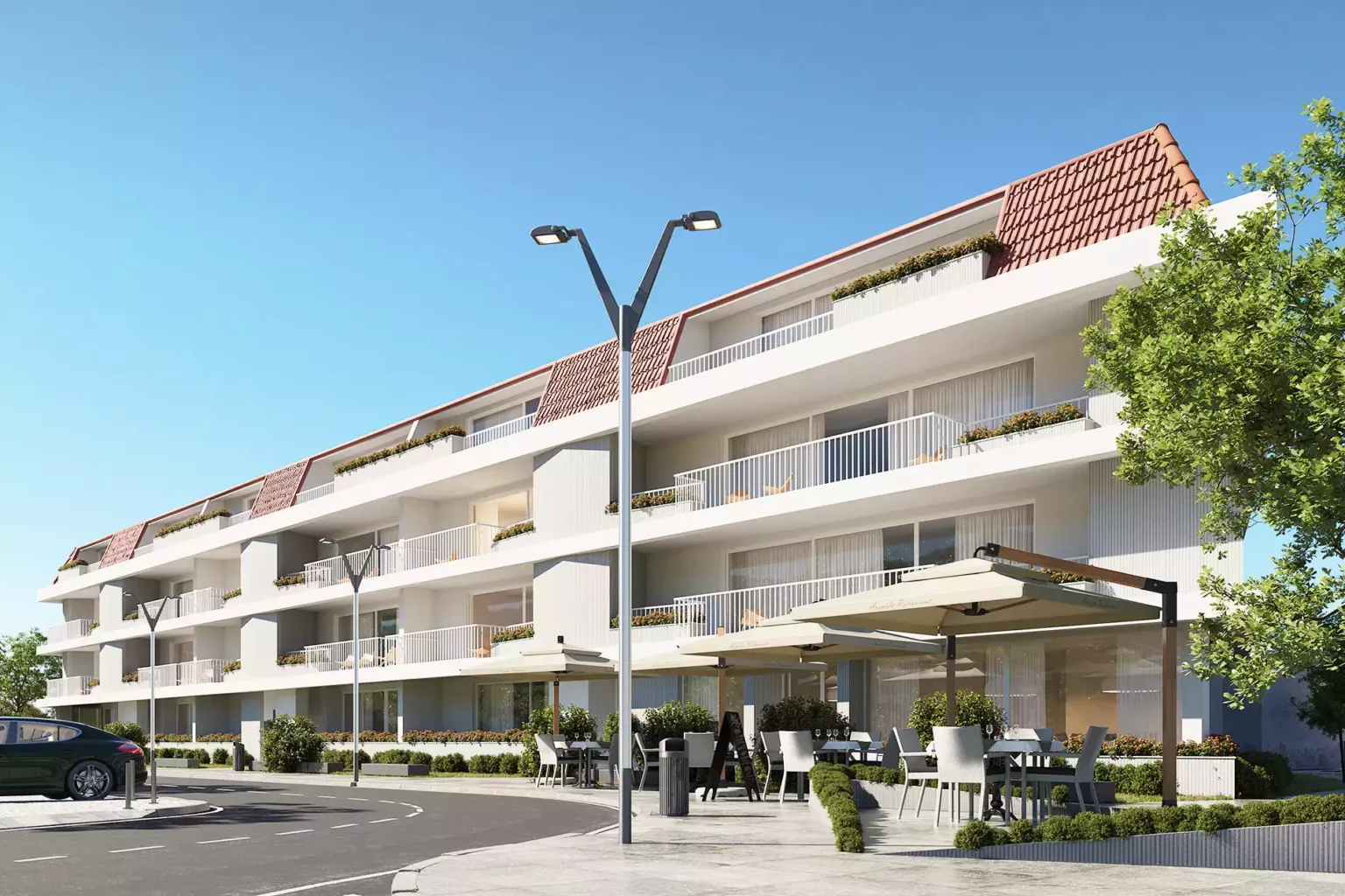 résidence rénovée à Montijo blanche