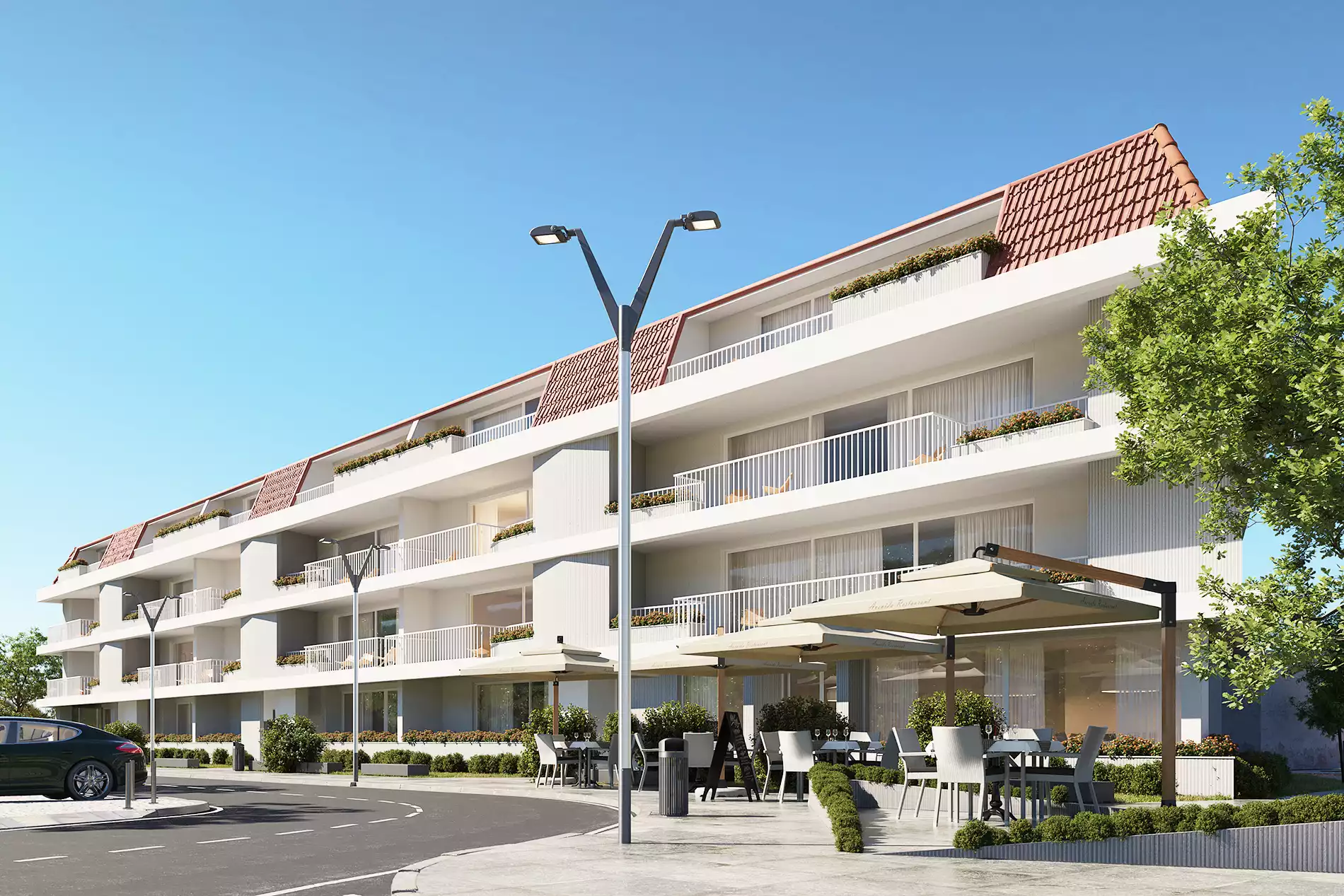 résidence rénovée à Montijo blanche